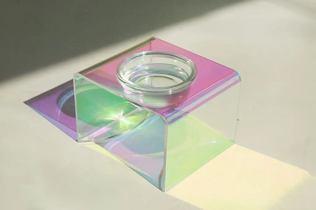Acrylic Pet Dazzling Bowl Food Basin Small Dog CJ Dropshipping