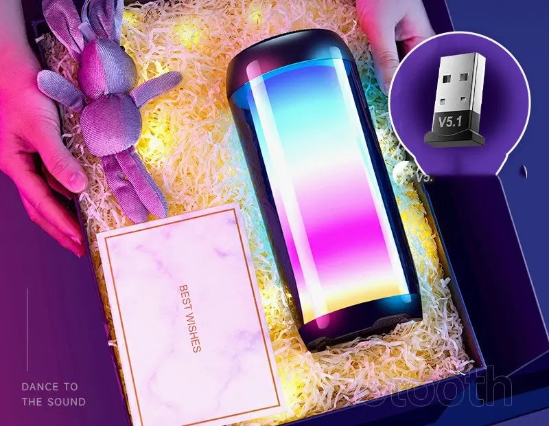 Atmospheric Ambient Light Gaming House Desktop Computer Romantic Room Smart Bluetooth Speaker - lydled2024.com