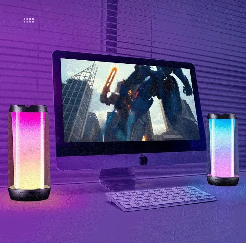 Atmospheric Ambient Light Gaming House Desktop Computer Romantic Room Smart Bluetooth Speaker - lydled2024.com