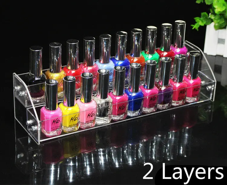 Acrylic Nail Polish Display Frame Transparent Cosmetics Storage 26CM Storage Box CJ Dropshipping