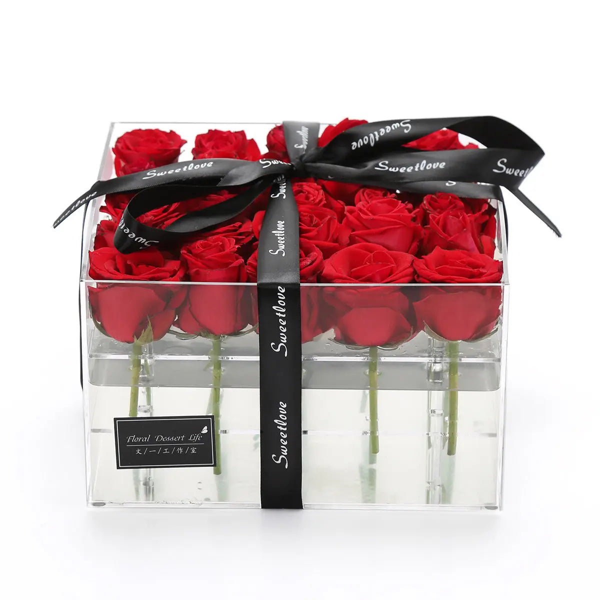 Flower Transparent Square Storage Box Display Box CJ Dropshipping