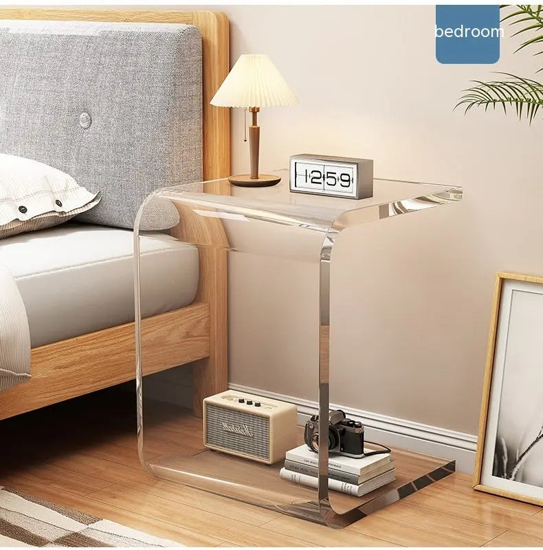 Simple And Light Luxury Acrylic Small Apartment Living Room Design Coffee Table Home Bedroom Bedside Table CJ Dropshipping