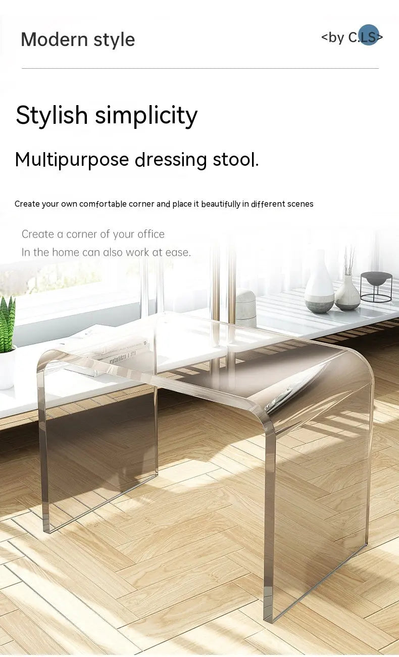 Simple And Light Luxury Acrylic Small Apartment Living Room Design Coffee Table Home Bedroom Bedside Table CJ Dropshipping