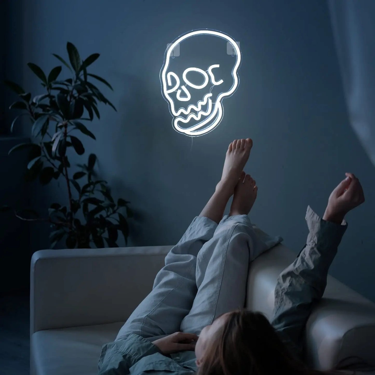 Halloween Decoration LED Neon Skull CJ Dropshipping