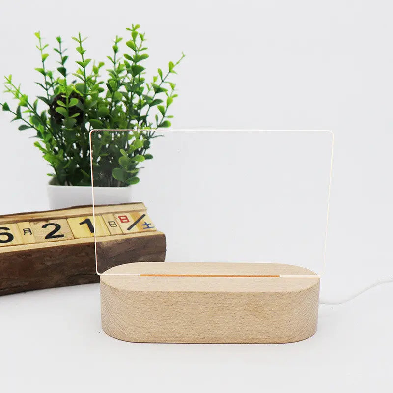 Customized Blank Board Acrylic USB Night Light CJ Dropshipping