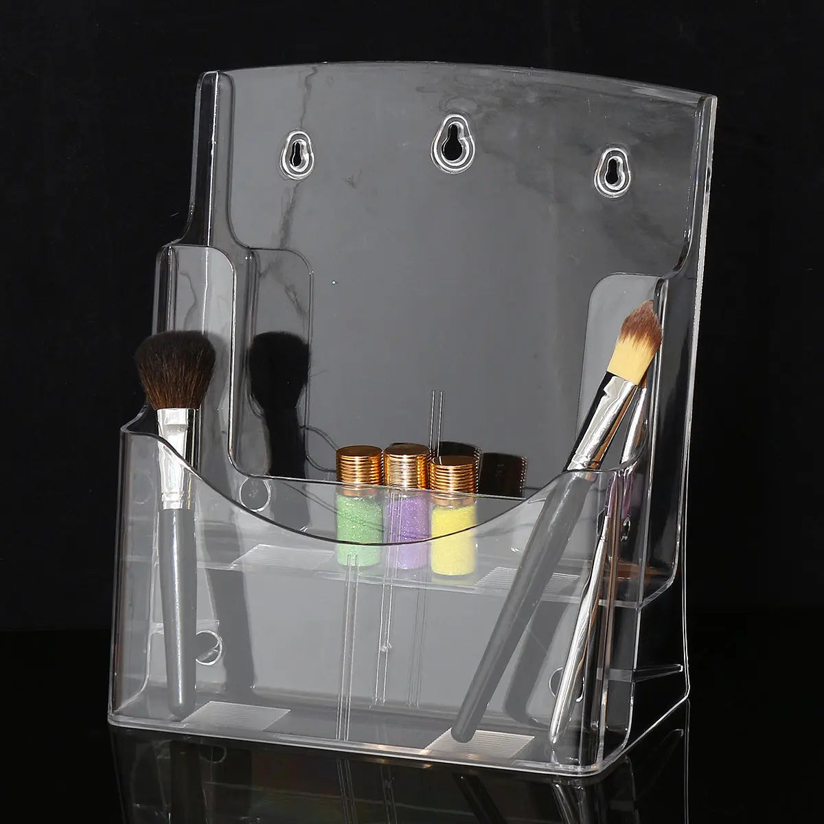 A4 Acrylic Transparent Double-layer Desktop Display Stand Documentary Box CJ Dropshipping
