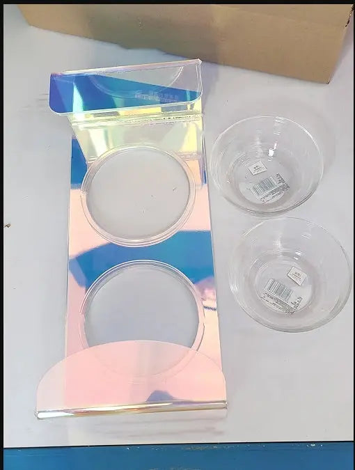 Acrylic Pet Dazzling Bowl Food Basin Small Dog CJ Dropshipping