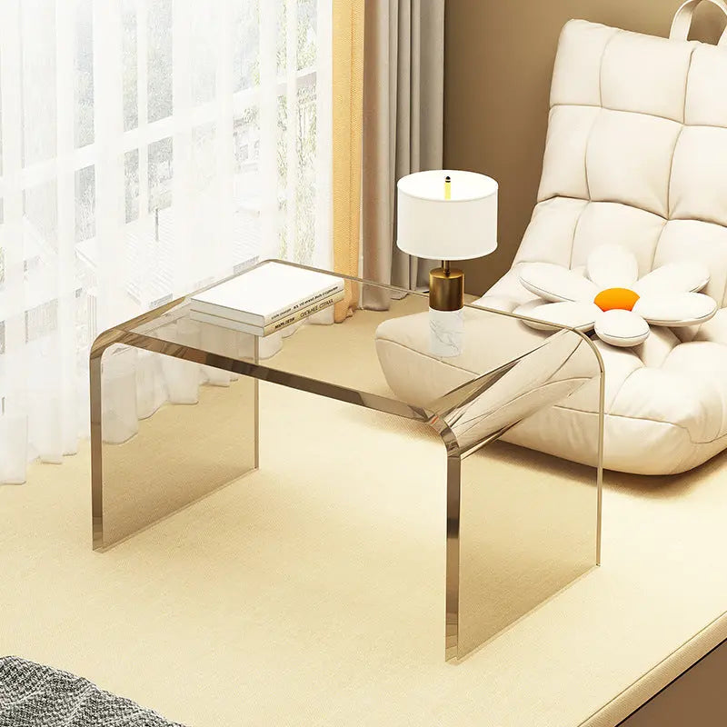 Simple And Light Luxury Acrylic Small Apartment Living Room Design Coffee Table Home Bedroom Bedside Table CJ Dropshipping