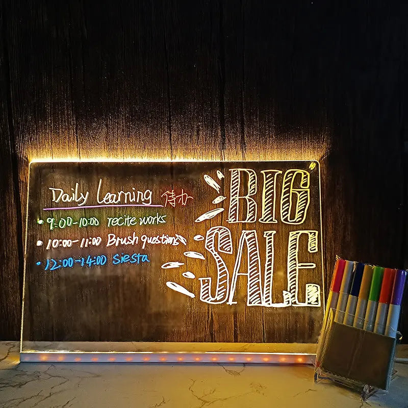 LED Acrylic Luminous Panel Small Night Lamp CJ Dropshipping