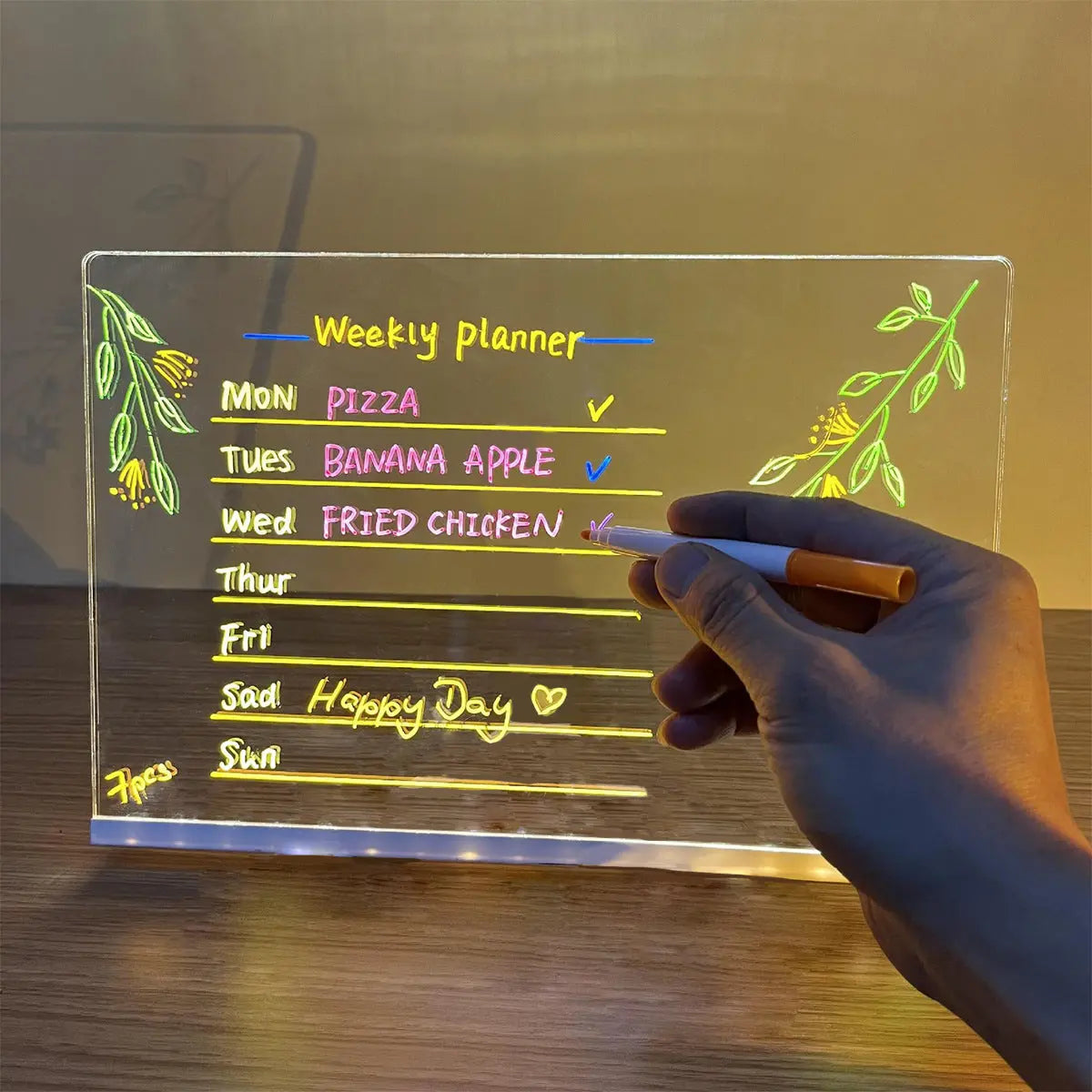 LED Acrylic Luminous Panel Small Night Lamp CJ Dropshipping