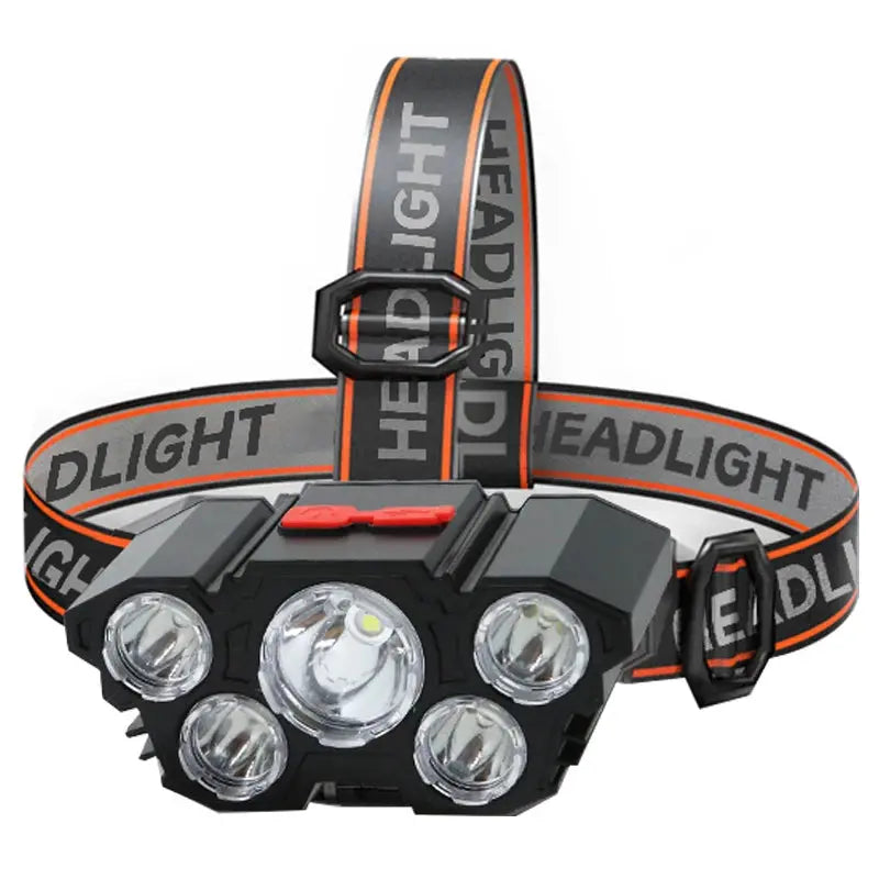 5 LED Headlamp Rechargeable with Built in Battery Strong Light AliExpress