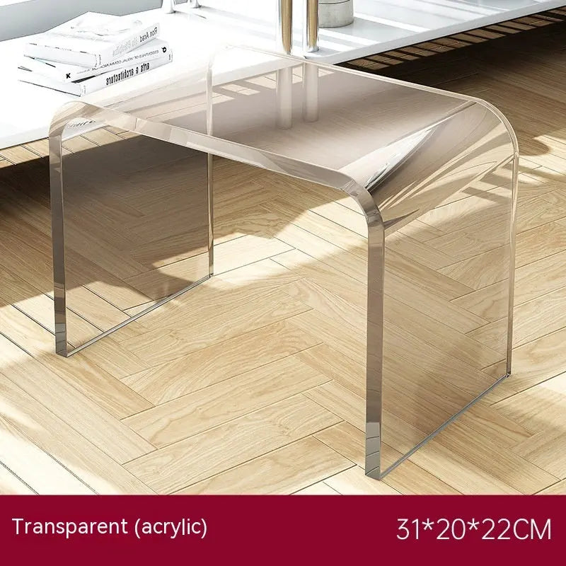 Simple And Light Luxury Acrylic Small Apartment Living Room Design Coffee Table Home Bedroom Bedside Table CJ Dropshipping