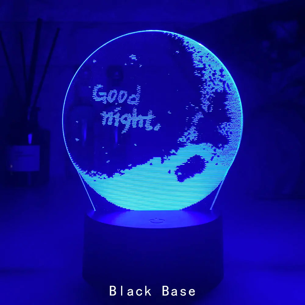 Creative 3D Light LED Bedside Night Light CJ Dropshipping