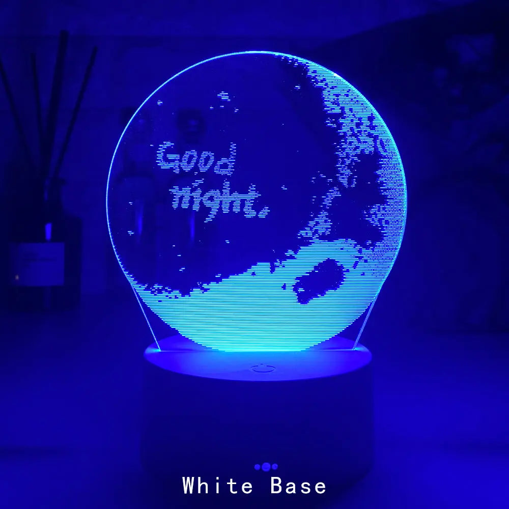 Creative 3D Light LED Bedside Night Light CJ Dropshipping