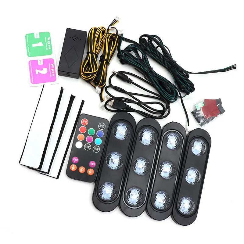 Seven-color Voice-activated USB Foot Ambient Light - lydled2024.com