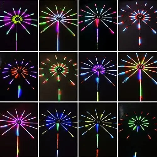 Firework Lights LED Strip Music Sound Sync Color Changing Remote Control LED Firework Light For Room Party - lydled2024.com