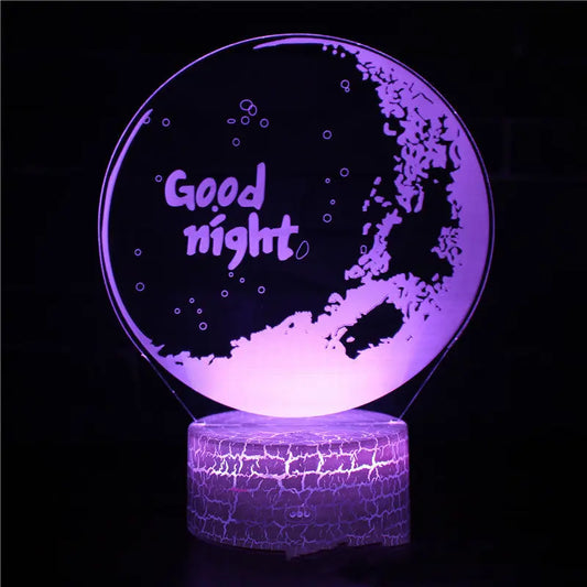 Creative 3D Light LED Bedside Night Light CJ Dropshipping