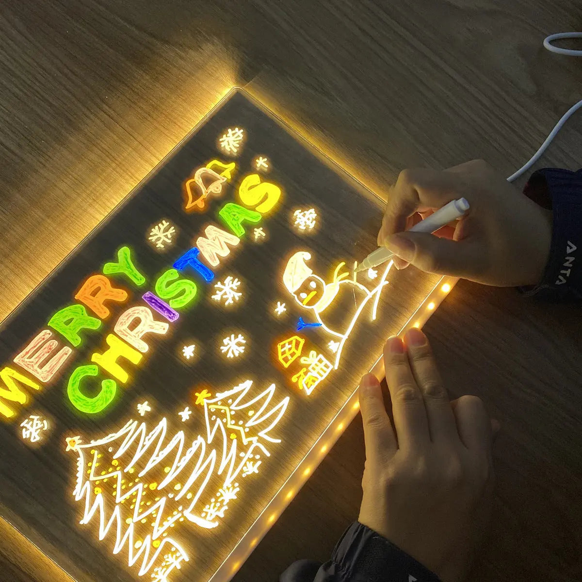 LED Acrylic Luminous Panel Small Night Lamp CJ Dropshipping