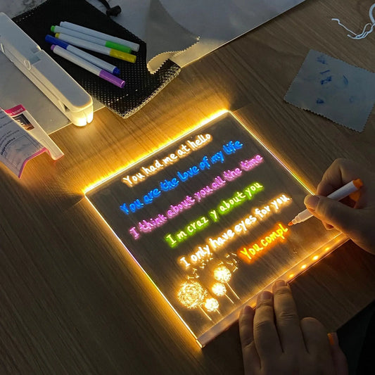 LED Acrylic Luminous Panel Small Night Lamp CJ Dropshipping