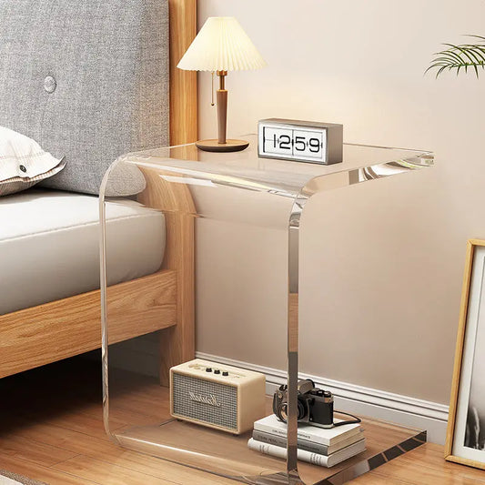 Simple And Light Luxury Acrylic Small Apartment Living Room Design Coffee Table Home Bedroom Bedside Table CJ Dropshipping